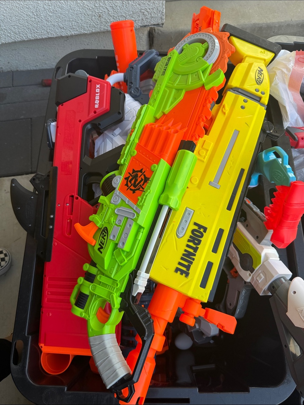 Nerf Fortnite many different sizes and colors